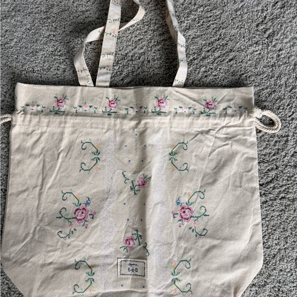Sezane Sea New York Tote Bag
